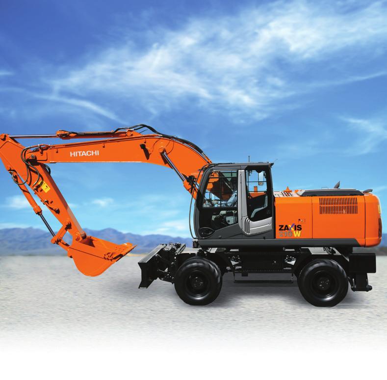 Power to spare A new OHC 4-valve diesel engine and new structure power train were developed for the ZAXIS-3.