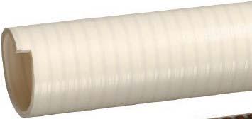 Spa Hose FMCR Series PVC Suction Hose Commonly referred to as flex pipe Drain lines Spa, pool and hot tub plumbing Construction: PVC tube with rigid PVC helix.