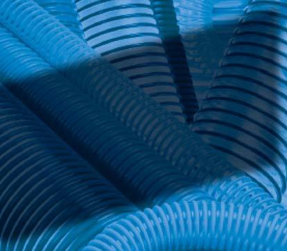 Blue Water BW Series Low Temperature PVC Suction Hose Extreme cold conditions Water suction standard duty Construction: PVC tube with rigid PVC helix.