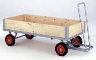 68 3 Platform Sizes Choice of Solid or Pneumatic Tyres available with choice of Flat Bed, Box or Drop-in Sides Tongue and Groove Timber Decks Hand Trailers Easy to operate, with plate to plate