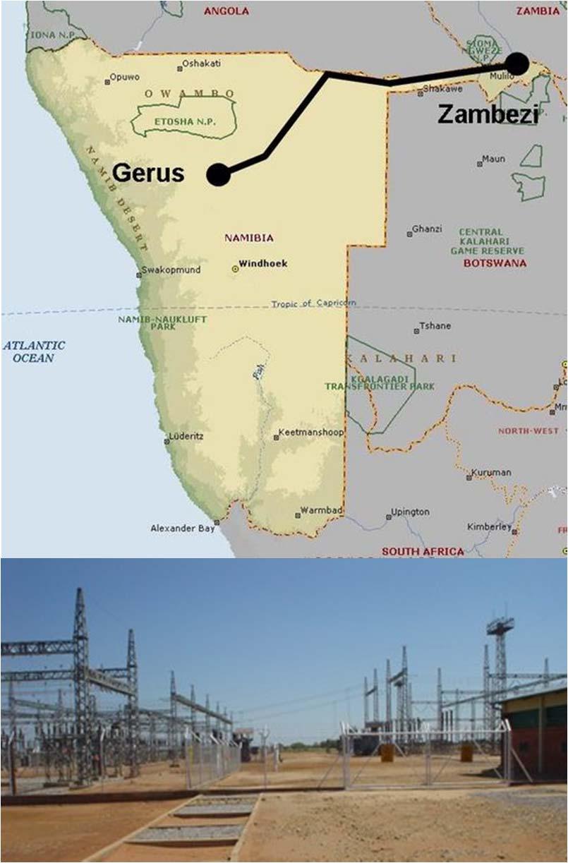 Project example Caprivi Link, Namibia Customer: NamPower Commissioning: 2009 Customer s need Connect the Zambian and Namibian grid ABB s response Turnkey +350 kv, 300 MW HVDC Light transmission
