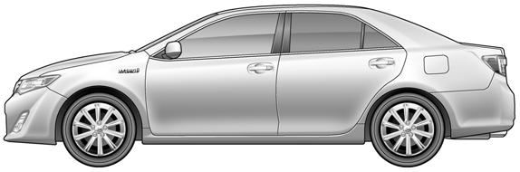 The Camry hybrid is a 4- door sedan.