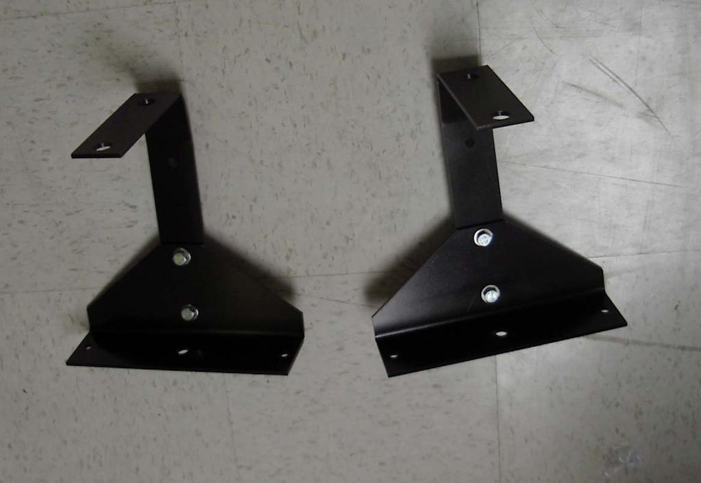 Roof Array Brackets Roof Array mounts here with two 5/8 bolts Hole for M12 bolt to mount on cab roof Note: These brackets mount the roof array 12 above the cab roof for a better view of the sky over