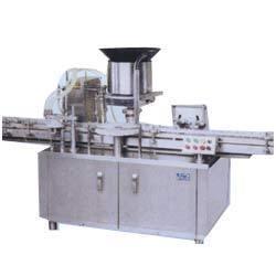 Automatic Single Head Vial Sealing Machine Robust construction featuring compactness & versatility. All exposed part are S.S.304 or hard chrome plated for corrosion free long life.