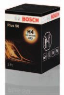 A20 Automotive bulbs Plus 30 and Plus 50 Better visibility thanks to 50 % more light* Improved illumination and orientation Increased safety Significant gains in driving safety and enjoyment Hazards,