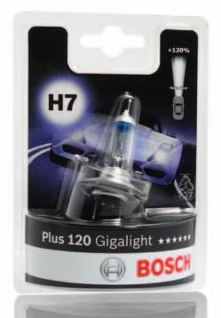 A22 Automotive bulbs Gigalight Plus 120 1 120 % more light * due to the use of xenon gas 2 Excellent light performance thanks to optimized filament size 3