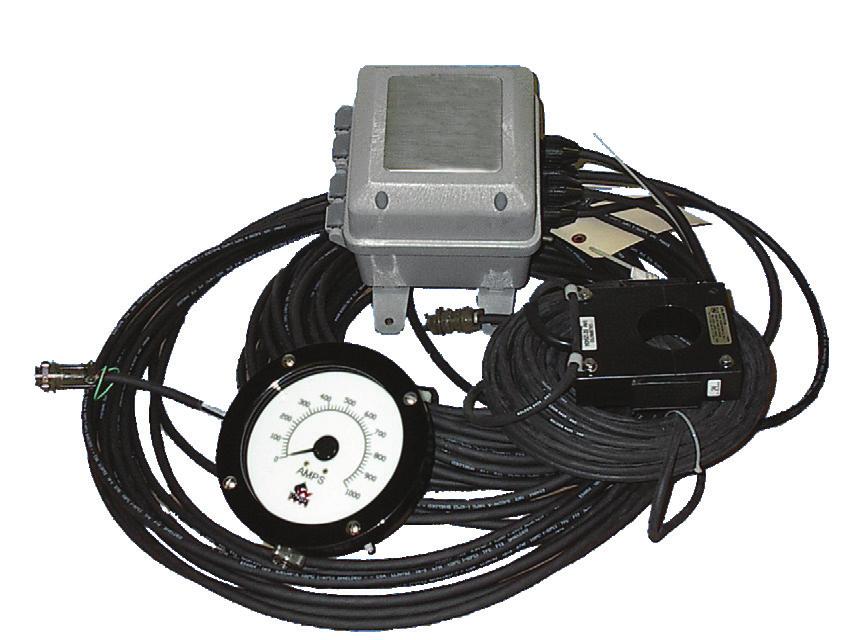 Wagner Instrumentation Rotary Torque Systems Electric Torque Systems Current sensor attaches easily to power cable Dual output provides signal both to meter and recorder (or other data acquisition