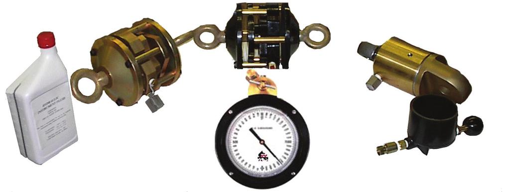 The wireline system is ideal for use by wireline service trucks and consists of a 6 liquid filled hydraulic gauge, bracket to mount gauge, hose assembly, hydraulic load cell, and recharge kit