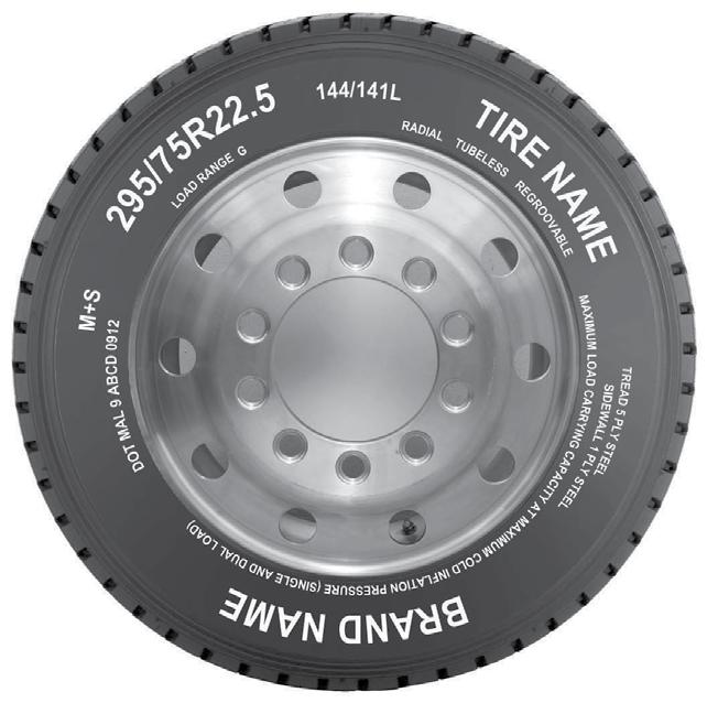 READING A COMMERCIAL TRUCK TIRE SIDEWALL DOT Tire Identification Number The DOT symbol certifies the tire manufacturer's compliance with U.S. Department of Transportation (U.S. DOT) tire safety performance standards.