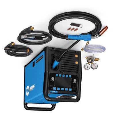 Multimatic 255 Packages 907728 Machine only Comes complete with: Power source with 10 ft. (3 m) industrial power cord 15 ft. (4.5 m) 250-amp MDX -250 MIG gun with Bernard AccuLock S consumables for.