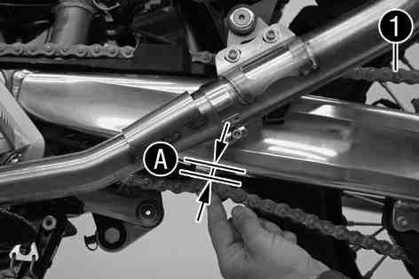 MAINTENANCE WORK ON CHASSIS AND ENGINE 40 Clean the chain regularly and then treat with chain spray. Chain cleaner ( p. 96) Off-road chain spray ( p. 96) 400725-01 8.