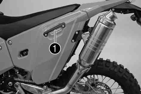 Remove the key. You can now steer the bike again. Never leave the key in the steering lock. 4.