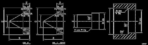 DIMENSIONAL TABLE Basic Dimensions Basic Designation Preload F V Axial Stiffness S ax Speed with grease n F Drag Torque M r d D B mm L M H N L M H N/µm L M H N/µm L M H N/µm 17 47 15 17M47 450 1,010