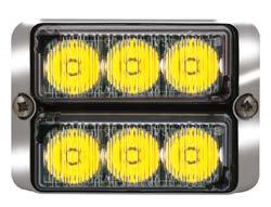 2017 Essentials Lightheads TIR3 /LIN3 Directional Warning Lights SAE Class 1 Certified Includes Black polycarbonate mounting flange Fully