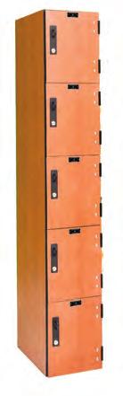 4 high openings allowing for storage of personal belongings Six Tier lockers are the most economical