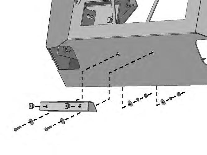 Tighten both screws evenly until they touch the sensor body only.