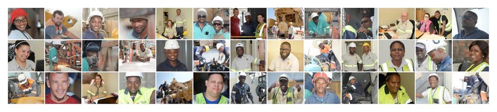 LOCAL SKILLS TRAINING & DEVELOPMENT 103 Namibian Institute of Mining and Technology (NIMT) provides training for all artisans highly skilled and disciplined B2Gold construction team chose to use more