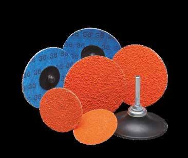 These versatile discs can be used for working mild contours as well as flat surfaces and are most effective when used with pneumatic tools.