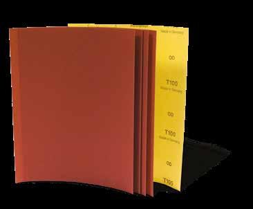 ALUMINIUM OXIDE WATERPROOF SHEETS T100 BETTER Norton T100 aluminium oxide waterproof paper has been specifically designed to perform on wet and