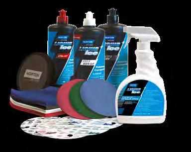 PAINT PROTECTION + OR + + MICROFINISHING SINGLE STEP PROCESS LIQUID ICE XTRA CUT + CUT INDICATOR - RED