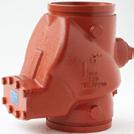 RV Riser heck Valve The Shurjoint Model RV is a grooved-end ductile iron body check valve, designed for use in the risers of wet type fire protection systems.