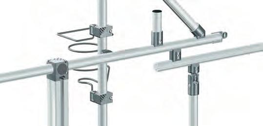 16 GoTo Europe Basic Mechanic Elements Strut profiles EcoShape tubular framing system Suitable for use in ESD-sensitive areas Very easy on-site trimming Very few components needed for implementing a