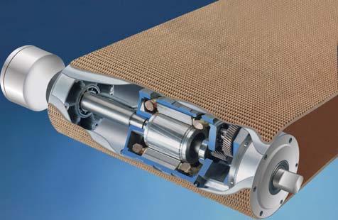 ..safer, cleaner operation Unlike bulky conventional drive systems that fit externally on a conveyor, DURA-DRIVE