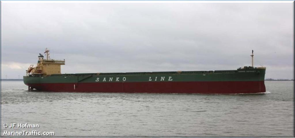 Pilotage of mv Sanko Odyssey on the NSR Bulker deadweight: 75 000 tons (Panamax) Cargo: 66 500 tons