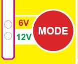1. Make sure correct setting at 12V or 6V mode before connecting the clamps (+/-) to charge 12V or 6V battery. 2.