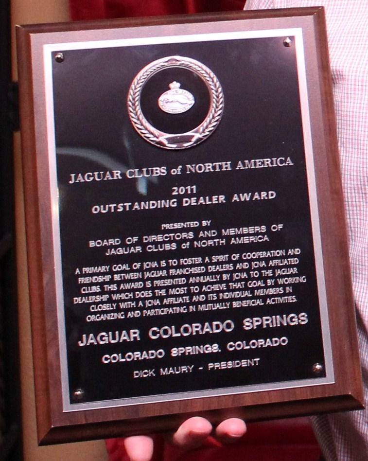 The c/o Jaguar - Colorado Springs 565 Automotive Drive, Colorado Springs, CO 80905 www.jagclub.org Board Members of the JCSC for 2012 President: Jack Humphrey jagluver2@cs.