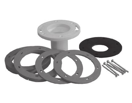 or remodeling projects Complete kit includes: 2 gaskets, 1/2 spacer, 1/4 x 3-1/2 closet bolt kit, 2 plastic shims PART