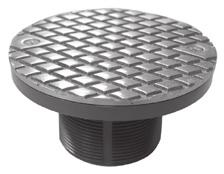 Commercial Cleanouts 4 Inside Pipe Fit Base with 3 Metal Spuds 5 Round Cover Fits Inside 4 Schedule 40 DWV Pipe 2 x 3 Cleanouts w/2 Plastic Spud 4 Round Cover Fits Over 2 or Inside 3 Schedule 40 DWV