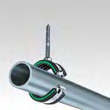 fastener is made to fit the tool The pipe is free to move during the installation
