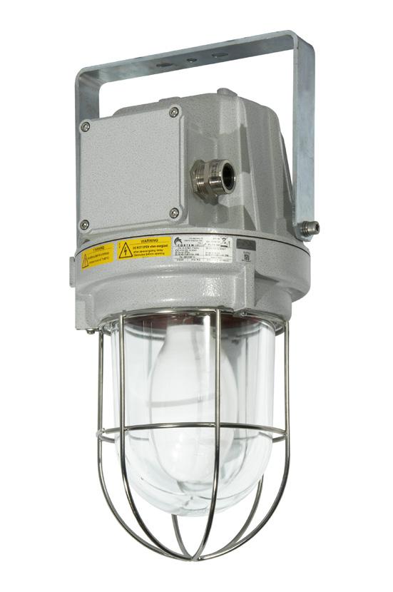RLFE series Lighting fixtures for discharge lamps up to 400W Ex d ORIGINAL PRODUCT MECHANICAL FEATURES Body: Globe: Gaskets: Guard: Bolts and screws: Entries: Coating: Low copper content aluminium