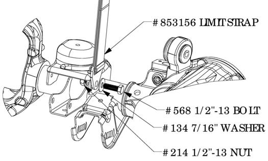 (76 Nm) OEM M14 NUT 31 OEM M14 BOLT #951700 CONTROL ARM WASHER 32 Install the new front upper swaybar link swivel stud on the outside of the swaybar arm using a 5mm Allen wrench and a 19mm wrench.