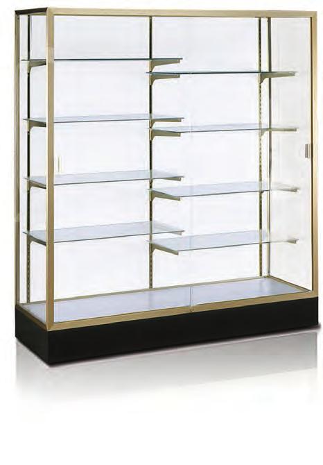 Quality Cases Colossus Series If you require ample room for a large display, the Colossus Series is for you. Aluminum framing secures the sliding tempered glass doors and incorporates a built-in lock.