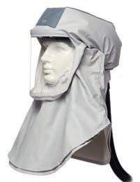 EN14594 (in combination with X-plore 9300) Approval eye protection 1 F 3 EN 166 Hood material Standard hoods: PP/PE Premium hoods: PA, PU-coated Visor material PC Size Size S/M (scope 52 cm up to 59