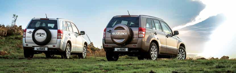 Suzuki Grand Vitara Equipment Dune Summit SAFETY, SECURITY, AND ENVIRONMENTAL COMPATIBILITY SRS front dual airbags SRS side airbags (incorporated into front seats) SRS curtain airbags (Front + Rear)