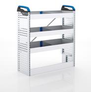 and dividers shelf with 2 T-BOXXes on guide rails 2 T-BOXXes on guide rails lifting flap case clamp case on tray slide low base plinth
