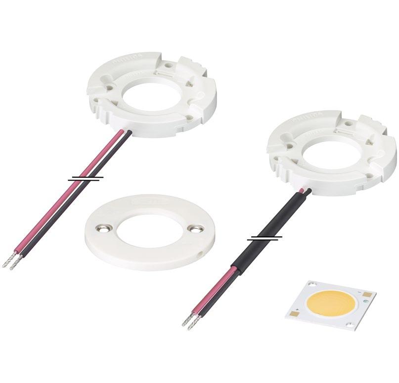A complete portfolio on a single platform The Fortimo LED SLM portfolio includes a full range of color temperatures, plus additional types that are optimized for specific lighting applications: