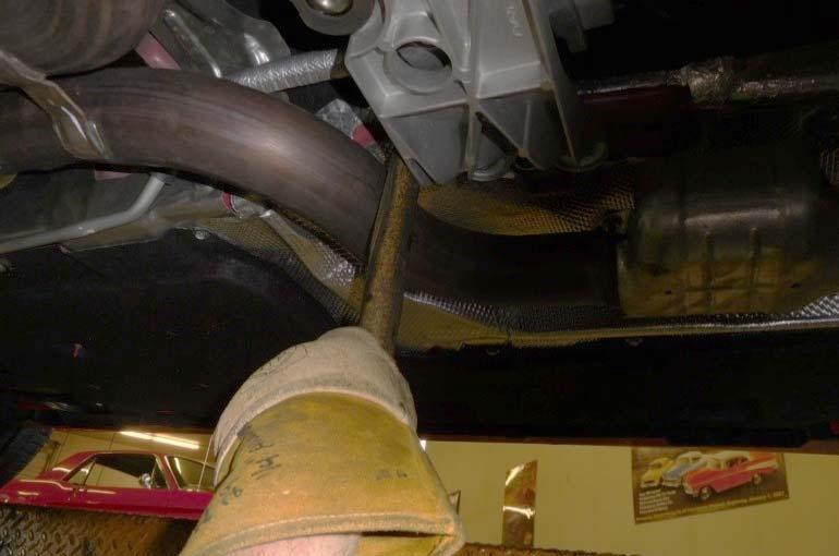 At the rear of the vehicle there are two mounted hangers located on the left