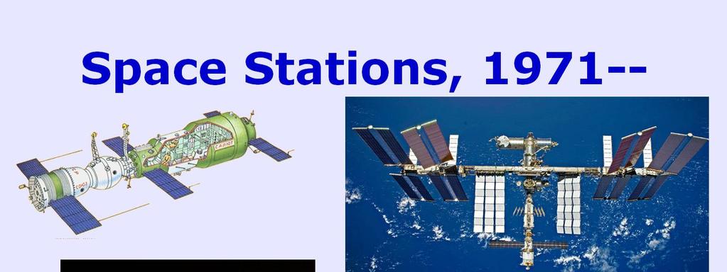 Since 1966, a dozen or so space stations have been launched into Earth orbit, and most of them were occupied for some