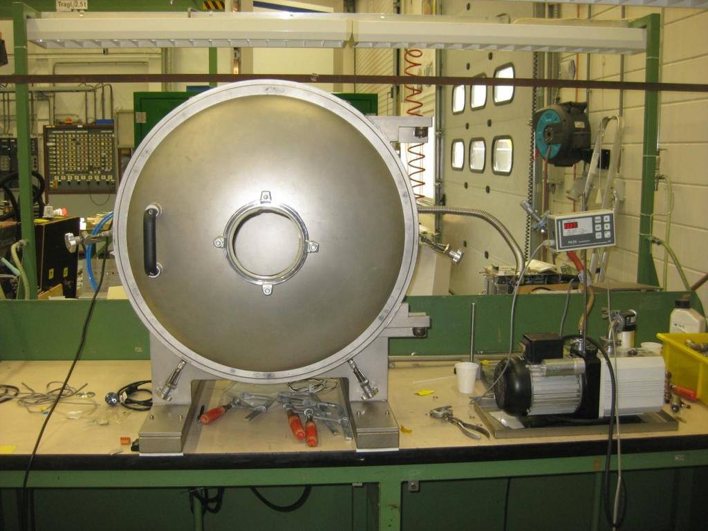 Temperature Vacuum Chamber. The temperature vacuum chamber is intended for carrying out tests on products in the field of extreme cold temperatures in combination with low pressure.
