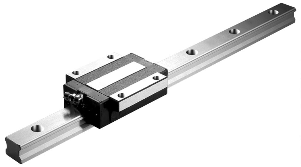 SBI High-load Linear Rail System Circular arc groove Two point contact structure of circular arc groove. It keeps the function of self-aligning and smooth rolling performance.