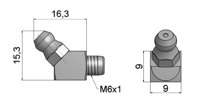 In case of short stroke (shorter than twice the length L of the carriage), apply a double quantity of lubricant by means of 2 lubrication points (one per each head).