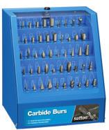 Carbide Burs ets & erchandisers All sets packed in AB case (industrial grade plastic material).