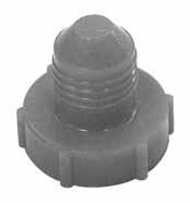 PLASTIC CAP PLUGS Part Number Male Threaded Pipe Plugs (Sq. Top) NPT Port Size Thread Size Min Std Pkg CAP-P-18 1/8 0.364 25 $0.13 CAP-P-28 1/4 0.477 25 0.25 CAP-P-38 3/8 0.612 25 0.28 CAP-P-48 1/2 0.