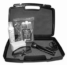 LEAK DETECTION LEAK DETECTION KIT Part Number: LDU-OPK-341 Net : $373.69 HOW IT WORKS A small amount of liquid fluorescent dye is added to a circulating fluid system that is being inspected for leaks.