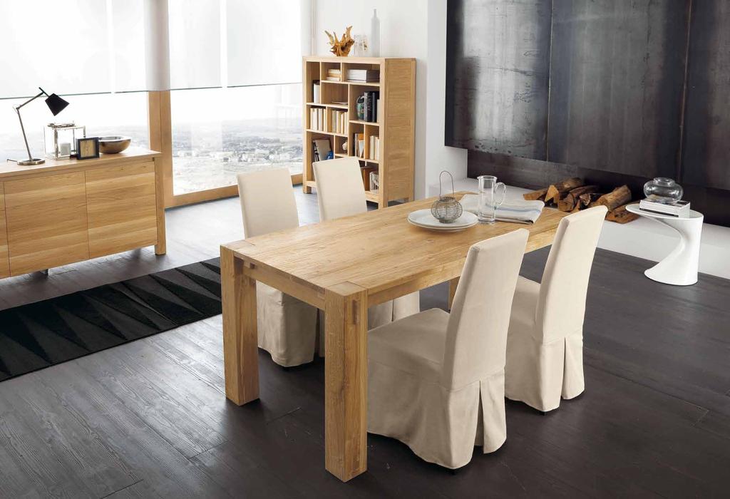 4 natural Tavolo / table Stoccolma EC-TA8011 L.1800 x P.900 x H.770 Sedia / chair Margherita EC-SED802 L.470 x P.490 x H.