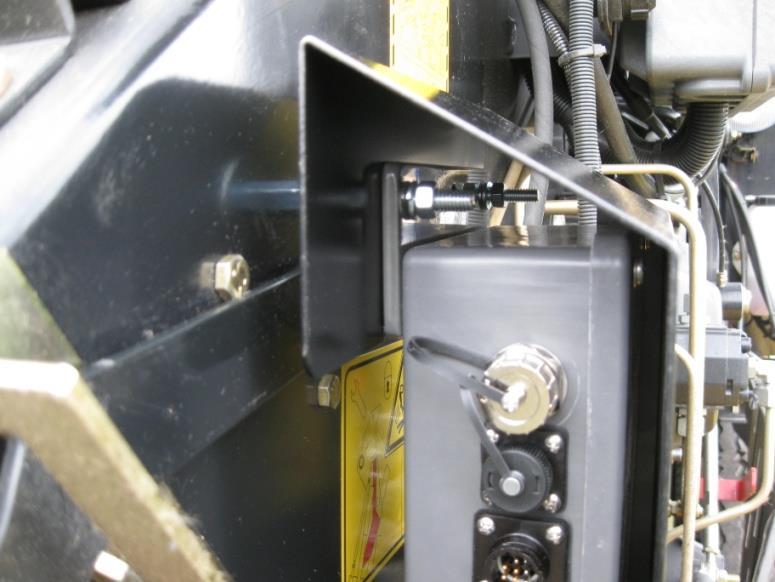 Mount the DCP with the display cable pointed down to the baler. (Figure 7) 6.